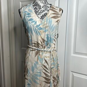 Jaclyn Smith Island Vibes Lightweight Long Dress Sleeveless S